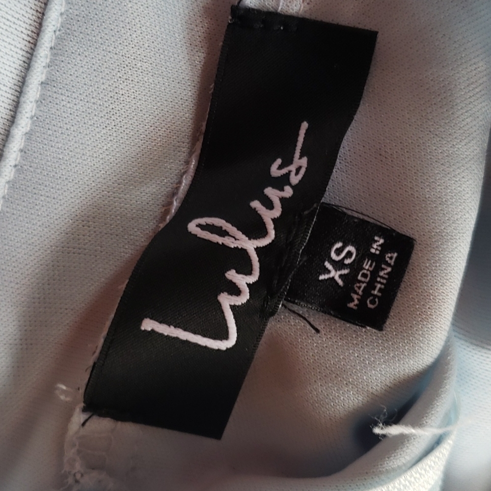 LULU'S By the Bouq Light Blue Floral Print Skater Dress sz XS Womens Fit & Flare - Picture 10 of 12